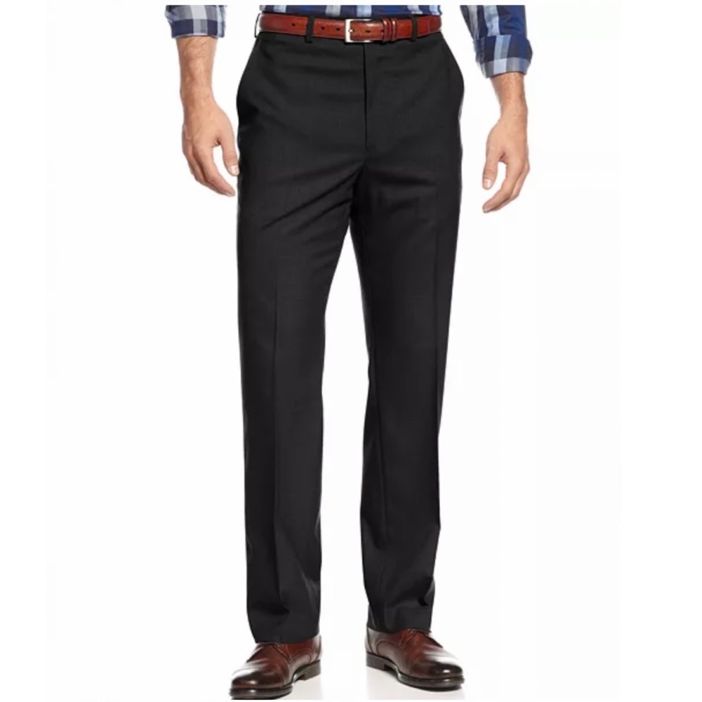 Michael Kors Classic Fit Flat Wool Dress Pant